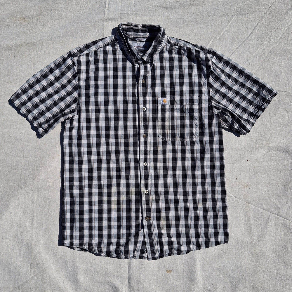 Carhartt Flannel Button-Down - Men's Medium Relaxed Fit